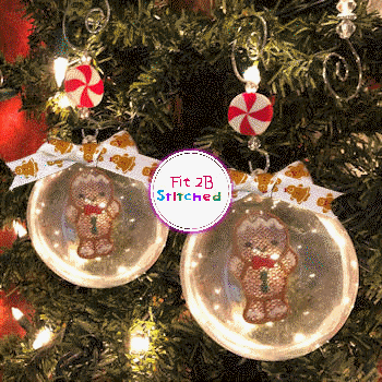Gingerbread Man Floating FSL Orn 2 Sizes