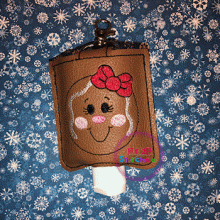 Gingerbread Girl ITH 3 Oz. Sanitizer Case 5x7