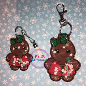 Gingerbread Girl ITH Shaker Tag 2 Sizes