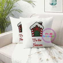 Gingerbread House Appl 2 Sizes