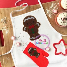 Gingerbread Man Appl 2 Sizes