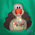 Gobble Till You Wobble Flasher Appl. 2 Sizes