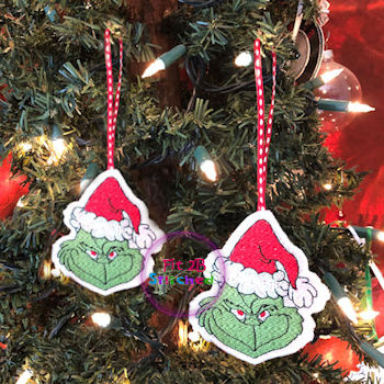 Grinch FSL Flashing Orn 2 Sizes