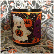 Halloween Ghost Mug Cozy ITH 5x7