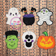 Halloween ITH Banner Accents 4x4