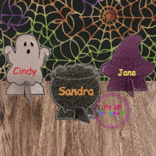 Halloween ITH Table Name Tag Set 1