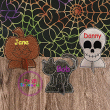 Halloween ITH Table Name Tag Set 2