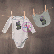 Halloween Kitty Appl 2 Sizes