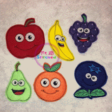 Happy Fruit ITH Finger Puppet
