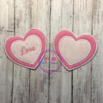 Heart Coaster Set 2 ITH 4x4