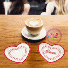 Heart ITH Mug Rug 5x7 Set 3