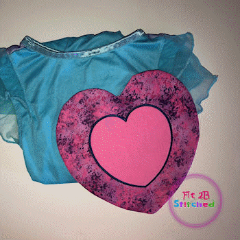 Heart ITH Pajama Bag 4 Sizes