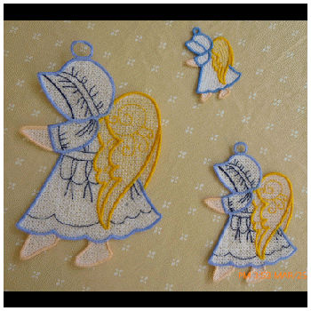 Heavenly Sunbonnet Angel FSL All 3 sizes 07