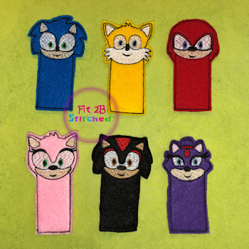 Hedgehog Gang ITH Finger Puppet Set 1
