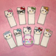 Hello Miss Kitty ITH Finger Puppet Set 1