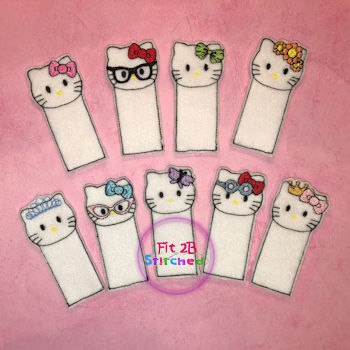 Hello Miss Kitty ITH Finger Puppet Set 1