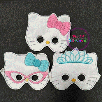 Hello Miss Kitty ITH Kid Mask Set 1