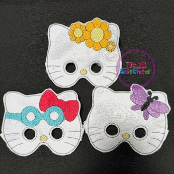 Hello Miss Kitty ITH Kid Mask Set 2