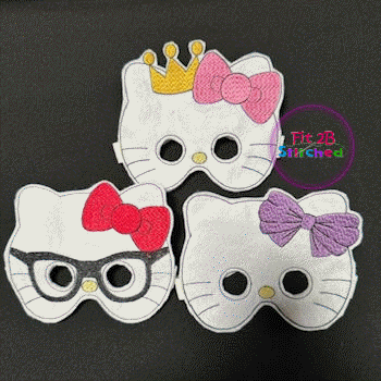 Hello Miss Kitty ITH Kid Mask Set 3