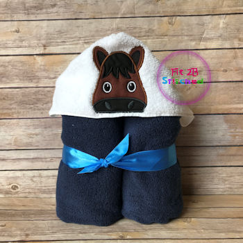 Horse Boy Towel Hoodie