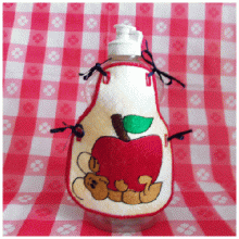 Hungry Ant Dish Bottle Apron ITH 5x7