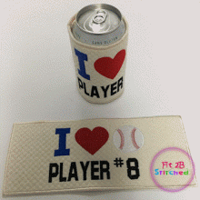 I Love Baseball Player w-No ITH Wrap-6x10