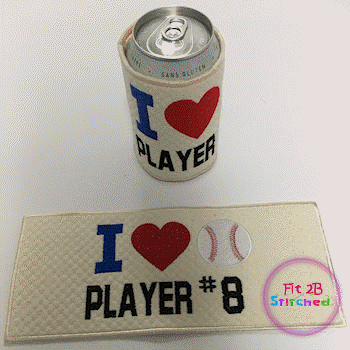 I Love Baseball Player w-No ITH Wrap-6x10
