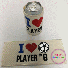 I Love Soccer Player w-No ITH Wrap-6x10