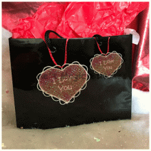 I Love You Valentine FSL Ornament 2 Sizes