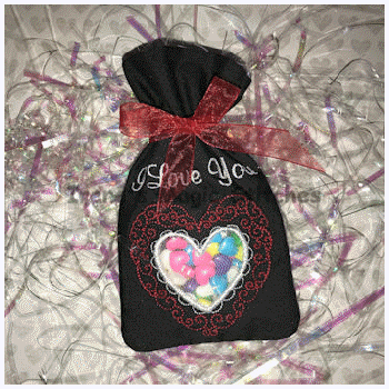 I Love You Valentine ITH Candy Pouch