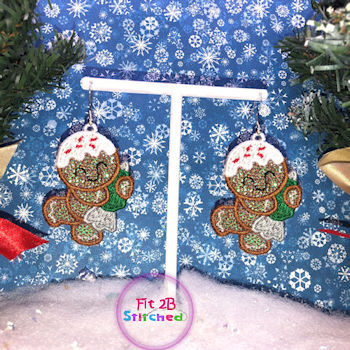 Icing Gingerbread FSL Earring Set