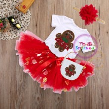 Joy Gingerbread Appl 2 Sizes