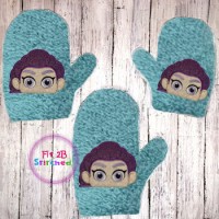 KPop Girl 2 Bath Mitt ITH 5x7