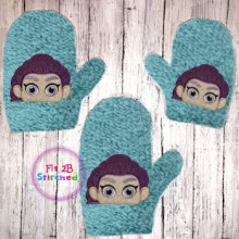 KPop Girl 2 Bath Mitt ITH 5x7