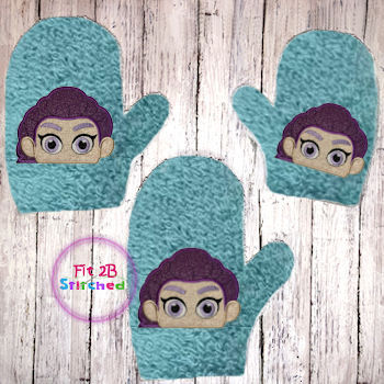 KPop Girl 2 Bath Mitt ITH 5x7