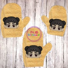 KPop Girl 3 Bath Mitt ITH 5x7