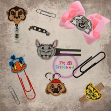 King Of The Jungle ITH Feltie Set 2