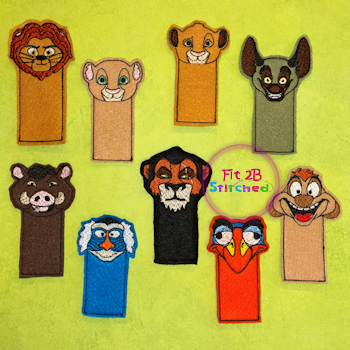King Of The Jungle ITH Finger Puppet Set 1