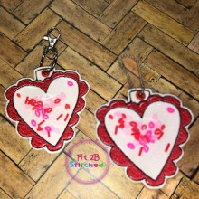 Lace Heart ITH Shaker Tag 2 Sizes