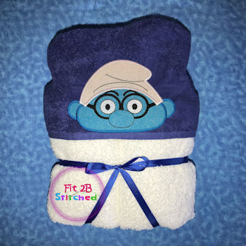 Lil Blue Guy 1 Towel Hoodie