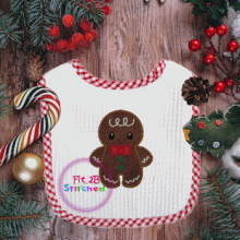 Lil Gingerbread Boy Appl 2 Sizes