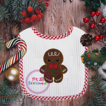 Lil Gingerbread Boy Appl 2 Sizes