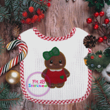 Lil Gingerbread Girl Appl 2 Sizes