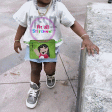 Lil Lilo ITH Lined Zipper Waist Pouch 5x7