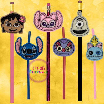 Lil Stitch Gang ITH Pencil-Straw Buddy Set 1