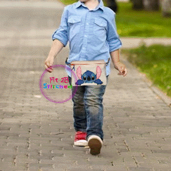 Lil Stitch ITH Lined Zipper Waist Pouch 5x7