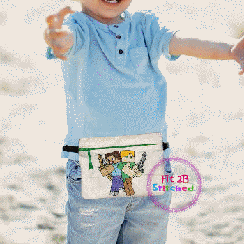 M Craft ITH Lined Zipper Waist Pouch 5x7