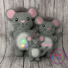 Mandy Mouse ITH Stuffie 3 Sizes