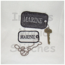 Marine FSL Dog Tag 2 Sizes
