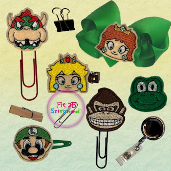 Mario Crew ITH Feltie Set 2